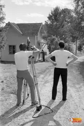 Filminspelning vid Lim-Johans stuga i Kyan.
Björn Berge