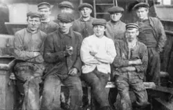 Arbeidslag ved Zinken i Odda.