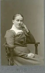 Porträtt av hustru Anna Schönning, Gefle (enligt text i albu