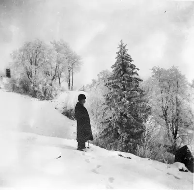 Otto Aamodt ved Kongsvinger festning.