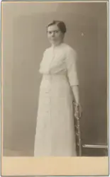 Kabinettsfotografi - kvinna, Uppsala