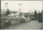 Höstmarknad på Vaksala torg, Uppsala 1912