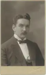 Kabinettsfotografi - Erik Bernhard Gezelius, Uppsala 1916