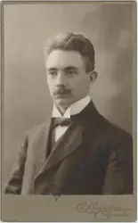 Kabinettsfotografi - Gustaf Lindberg, Uppsala 1913