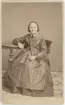 Kabinettsfotografi - kvinna, Uppsala 1869