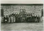 Vykort - stålverkets personal vid Österbybruk, Uppland 1884