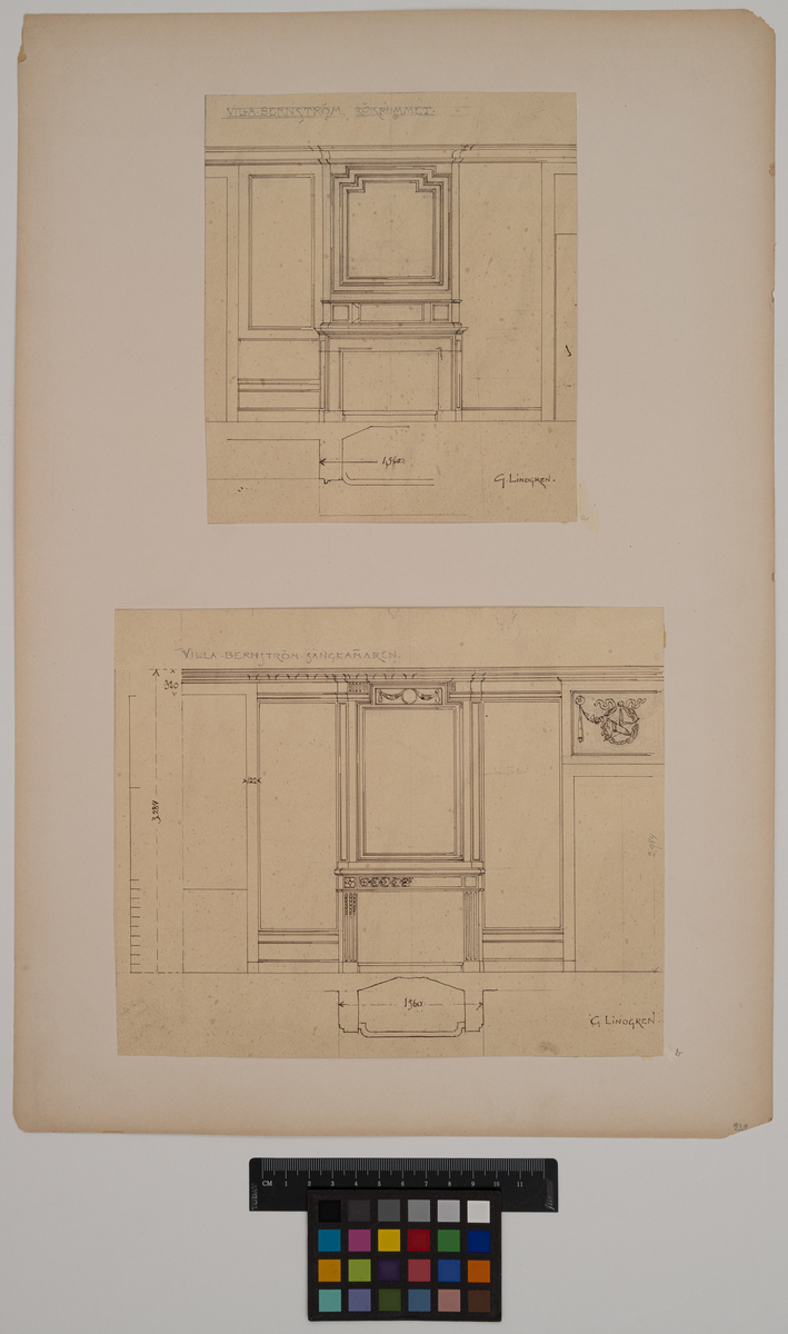 Inredning, rökrum
villa Bernström, Saltsjöbaden