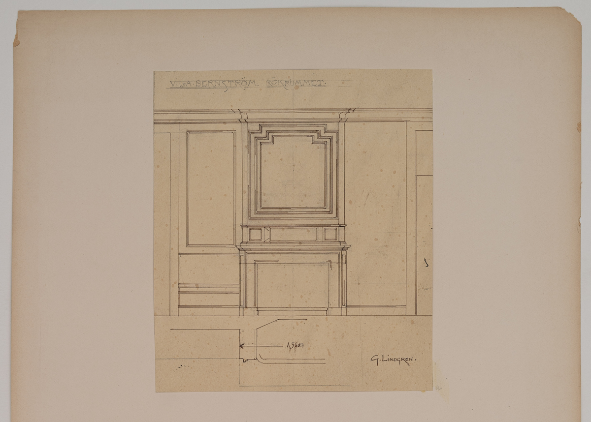 Inredning, rökrum
villa Bernström, Saltsjöbaden