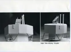 Arktisk stad i Resolute Bay
Modellfoto med text: new two-sto