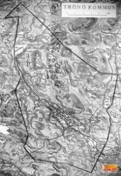 Kartdel över dåvarande Trönö kommun.