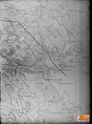 Kartdel över del av Långvinds bruk och Skärså.