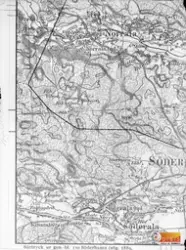 Kartdel över delar av Norrala, Söderala.