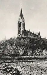 Vykort Fässbergs kyrka