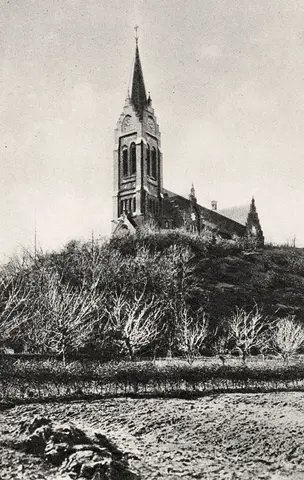 Vykort Fässbergs kyrka