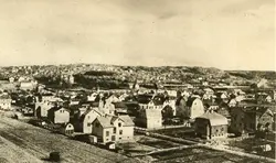 Vykort, Mölndal från kyrkvallen