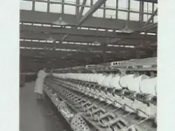 Textilindustri. Interiör från MYA:s fabrik i Varberg. Kv Ren