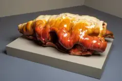 Rød Form [Keramisk skulptur]