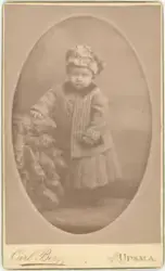 Kabinettsfotografi - flicka, Uppsala