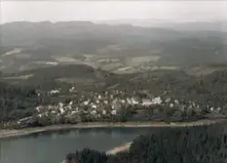 Flyfoto av Bjørnli, sett mot nordvest