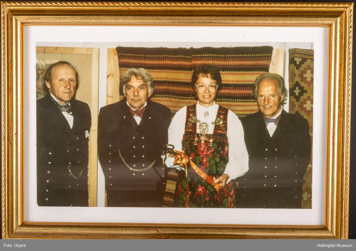 Gruppe
Styret i Hallingdal Museum. Fra v Kolbjørn Høva, Halvor Lindahl, Torill Thømt og Paul Breiehagen.
