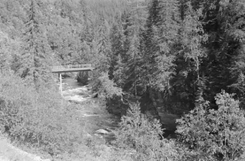 Ringebu. Bru over en elv.