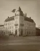 Jönköping Telegrafhuset vid invigningen. Togs i bruk den 19 mars 1910 kl 6,15 fm. Exteriör.