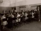Norrköping Telefonstn. År 1928. Nyare telefonsalen, i bruk sedan 1926.