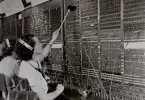 Norrtälje Telefonstn. År 1952. Gamla manuella stationen SM-system. Lokalavd.