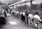Norrtälje Telefonstn. År 1952. Gamla manuella stationen . SM-system.
