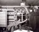 Stafsnäs Telefonstn år 1953. Telefonsal,före automatisering