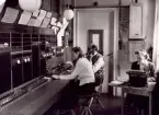 Sandhamn Telefonstation år 1953. Telefonsal före automatiseringen.