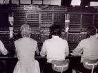 Tierp Telefonstn. År 1961. SM-station före automatiseringen.