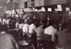 Tierp Telefonstn. År 1961. SM-station före automatiseringen.