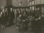 Göteborg Telegrafstn. År 1928. Gruppfoto med fkr Ferdinand Skanze.
