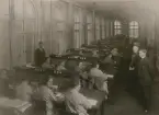 Malmö telefonstn. År 1928. Riksavdelningen med fkr Carl Sandström.