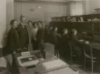 Skövde telefonstn. År 1928. Tk Sten Gustaf Tigerström med personal.