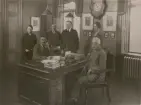 Stockholm telrgrafstation Är 1928. Tgf.dir. Nils Johansson, kr Nils Fahlman, kr. Anton Johansson (