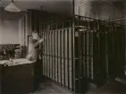 Göteborg Korskopplingsplint vid telefonstationen i Göteborg tillverkad vid Telegrafverkets verkstad år 1893.