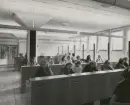 Stockholms Riksstation invigd år 1949.R 12-13. I denna sal sedan 1963 nummerbyrån.