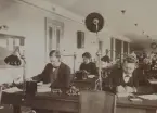 Malmö Telegrafstation år 1914. Interiör.