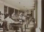 Malmö Telegrafstation år 1914. Interiör.