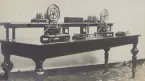 Karlshamn Telegraf-stn Troligen 1890. Apparatbord.