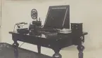 Karlshamn Telegraf-stn Troligen 1890. Apparatbord.