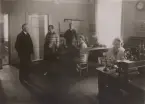 Linköping Telegrafstation omkr år 1930. Tk Hindersson? med personal.