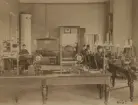 Norrköping Telegrafstation år 1885. Interiör.