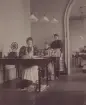 Stockholm Telegrafstation år 1895. Skeppsbron. Interiör.