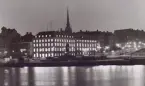Stockholm Telegrafstation år 1960, efter ombyggnaden. Exteriör.