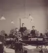 Stockholm Telegrafstation år 1895. Skeppsbron. Interiör.