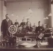Stockholm Telegrafstation år 1895. Skeppsbron. Interiör.