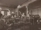 Stockholm Telegrafstation omkr. år 1915. Interiör.